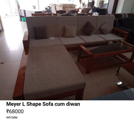 Meyer L shape Sofa cum Diwan