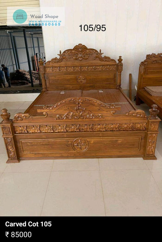 Carved cot